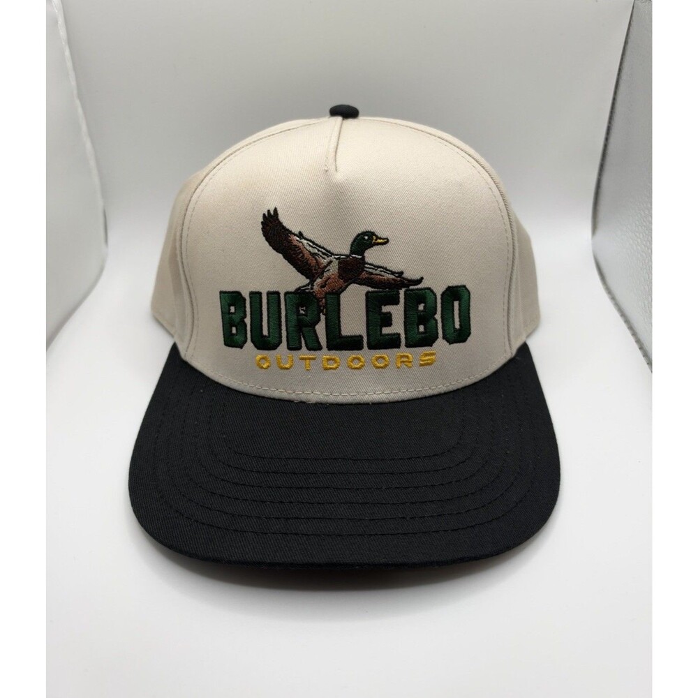 BURLEBO Outdoors Mighty Duck Cream/Black OS Snapback Hat